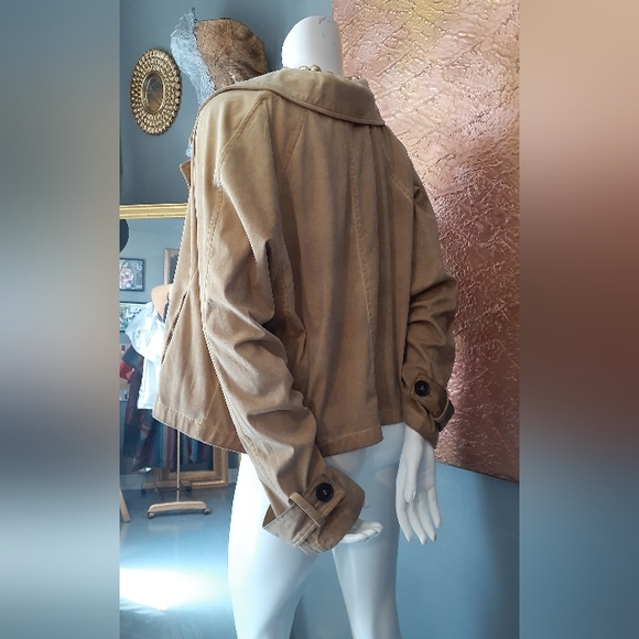 NWT Zara Faux Suede Cropped Jacket - Picture 14 of 16